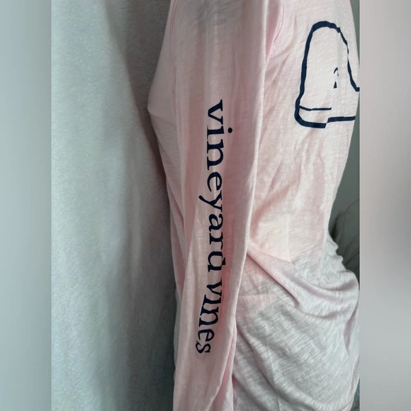 Vineyard Vines Women's Light Pink Long Sleeve Pullover Hooded Sweatshirt Size XX - Picture 3 of 5